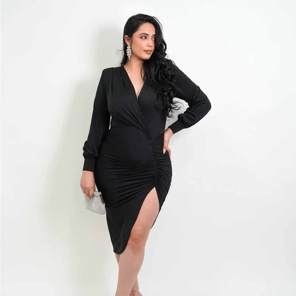 Cuatro Catorce Black Long Sleeve Dress